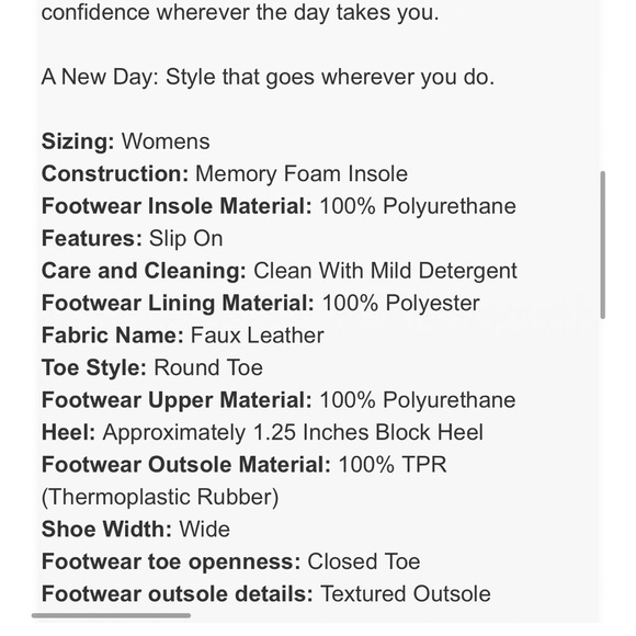 Women's Jordan Wide Width Loafer Flats with Memory Foam Insole -new - Picture 4 of 5